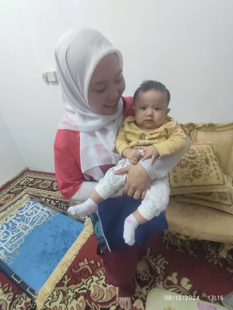 Caregiver providing support